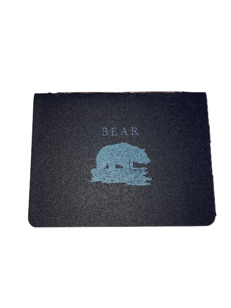 Letterpress Notebook Bear Alt